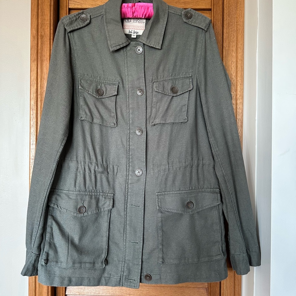 EUC Fat Face linen blend jacket